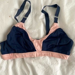Pink/Blue Lively Active Bralette -- Medium